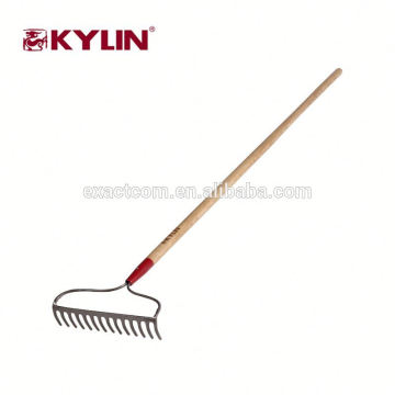 Hot Sales Practical Precision Garden Hand Rakes Mould With Wooden Handle Rake